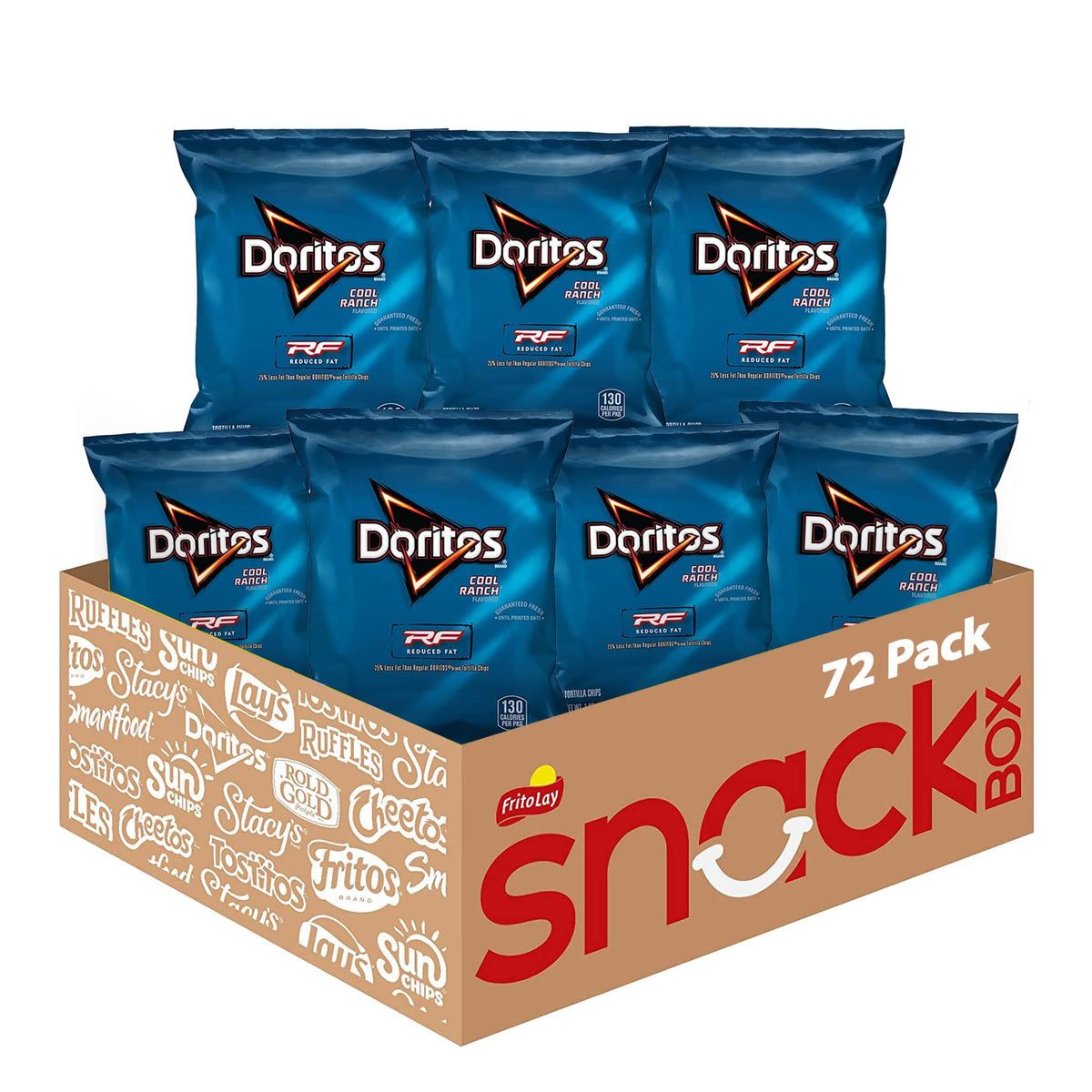 Doritos Reduced Fat Cool Ranch bag—portion-controlled snacking on the go