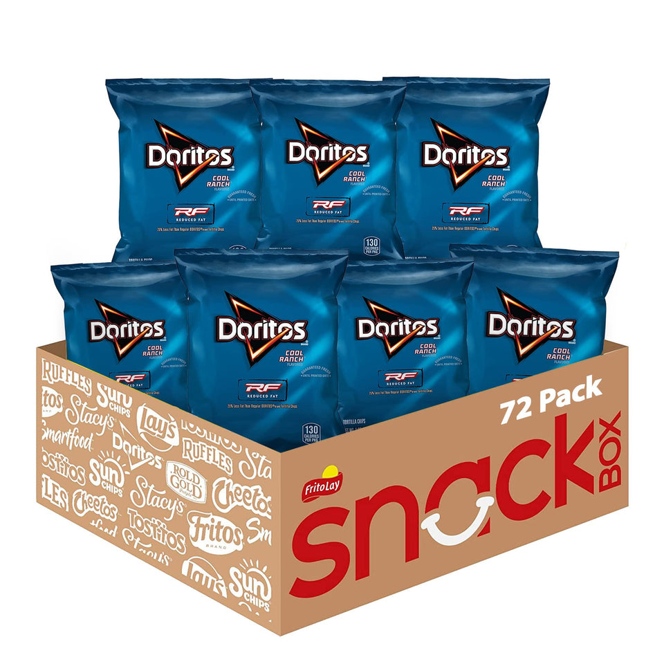 Doritos Reduced Fat Cool Ranch bag—portion-controlled snacking on the go