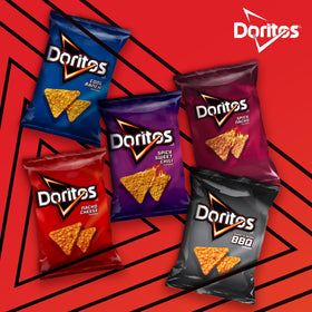Doritos snack-time on-the-go in lunch bag or backpack.
