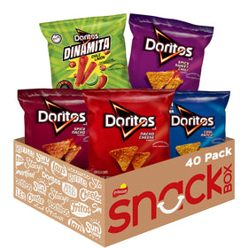 Doritos Variety Pack cover image showing 40 bags for convenient snacking.