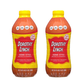 Dorothy Lynch salad dressing pour shows thick, creamy texture ideal for salads.