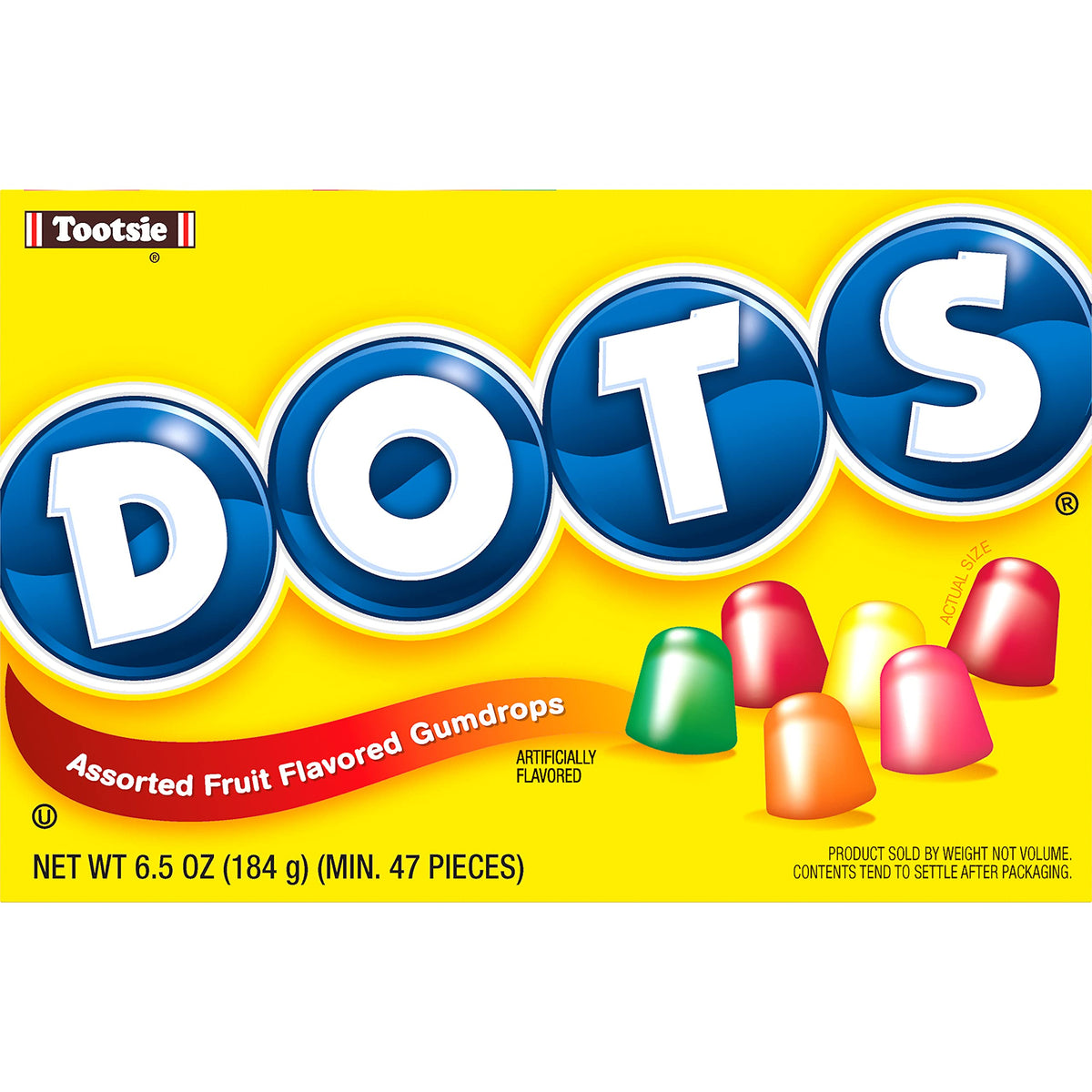 DOTS boxes arranged in theater-style display highlight variety