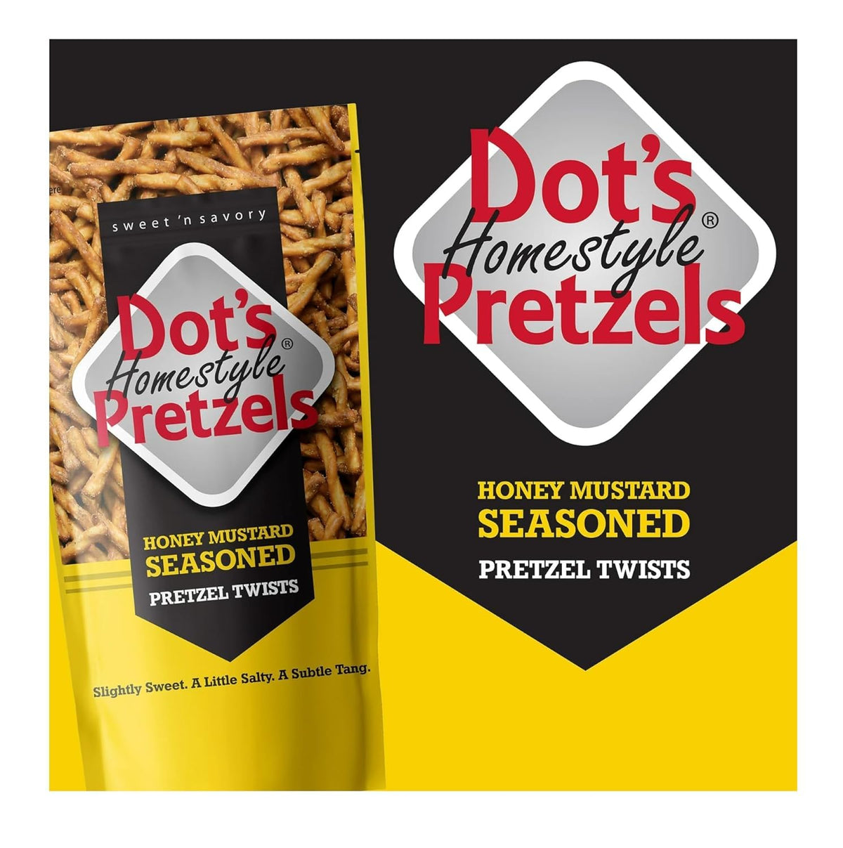 Dot's Honey Mustard Twists ingredients highlight real ingredients for clean snacking.