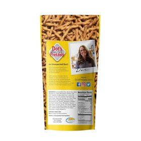 Dot's Honey Mustard Twists as salad or soup topper.