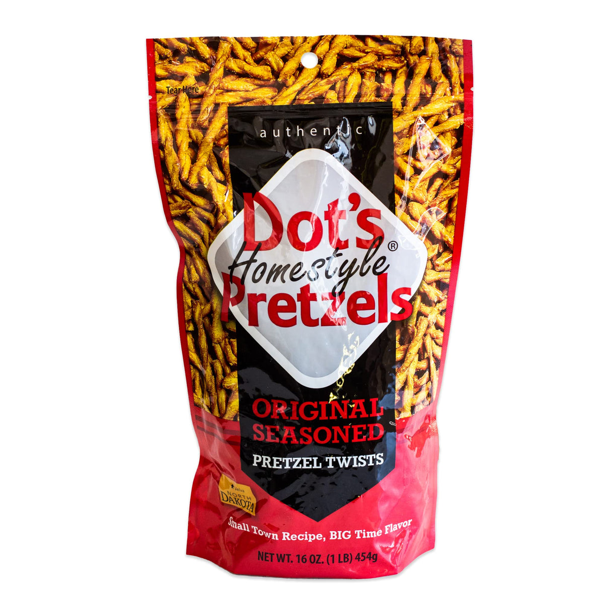Dots Original Homestyle Pretzel Twists served in a bowl for family-friendly sharing