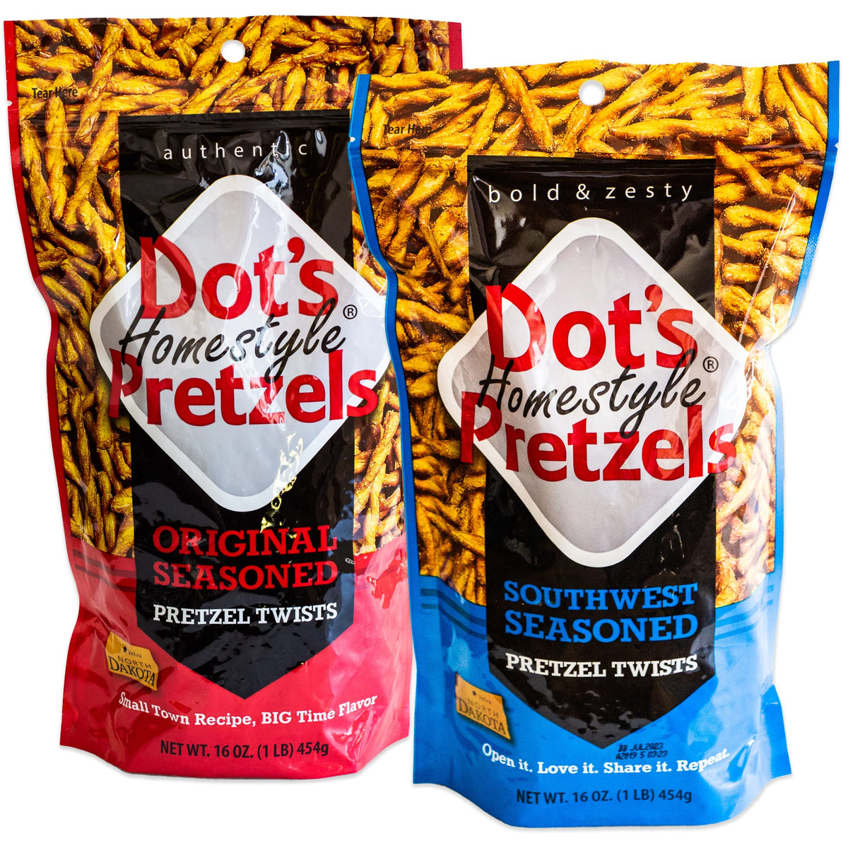 Dots Southwest Seasoned Pretzel Twists pack ready for sharing at gatherings