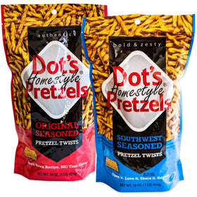 Dots Southwest Seasoned Pretzel Twists pack ready for sharing at gatherings