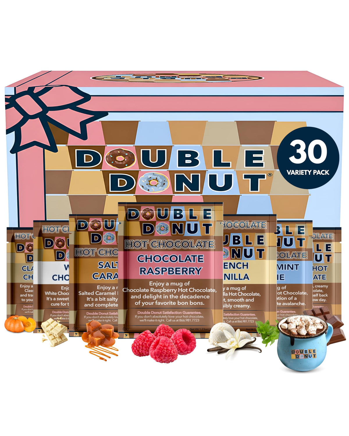 Double Donut Coffee classic flavor packets for a cozy, rich mug any time