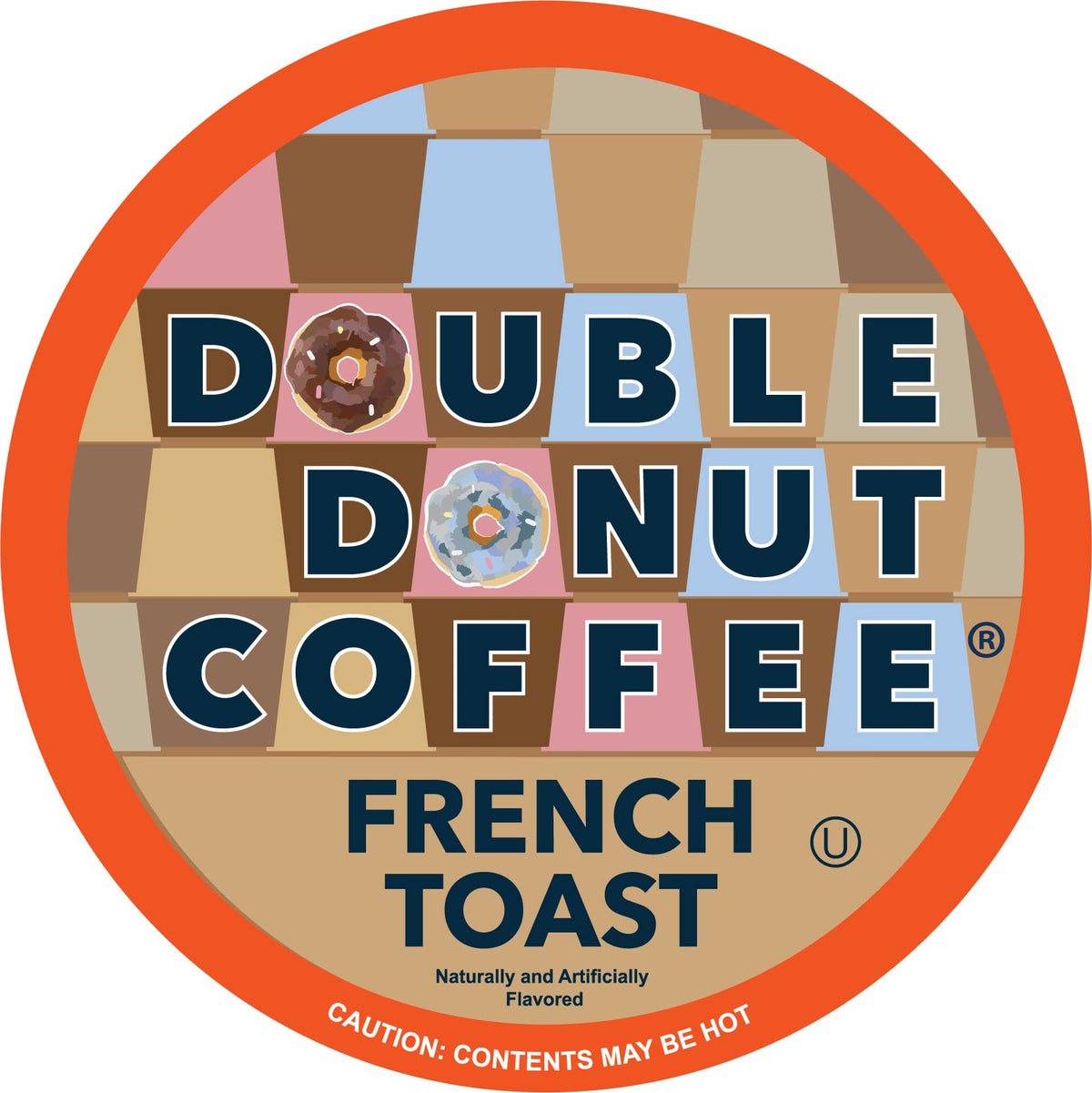 Double Donut Coffee French Toast pod closeup with rich aroma for a comforting morning.
