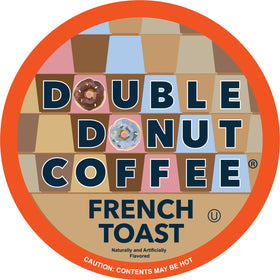 Double Donut Coffee French Toast pod closeup with rich aroma for a comforting morning.