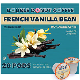 Double Donut Coffee French Vanilla Pod—smooth morning brew.