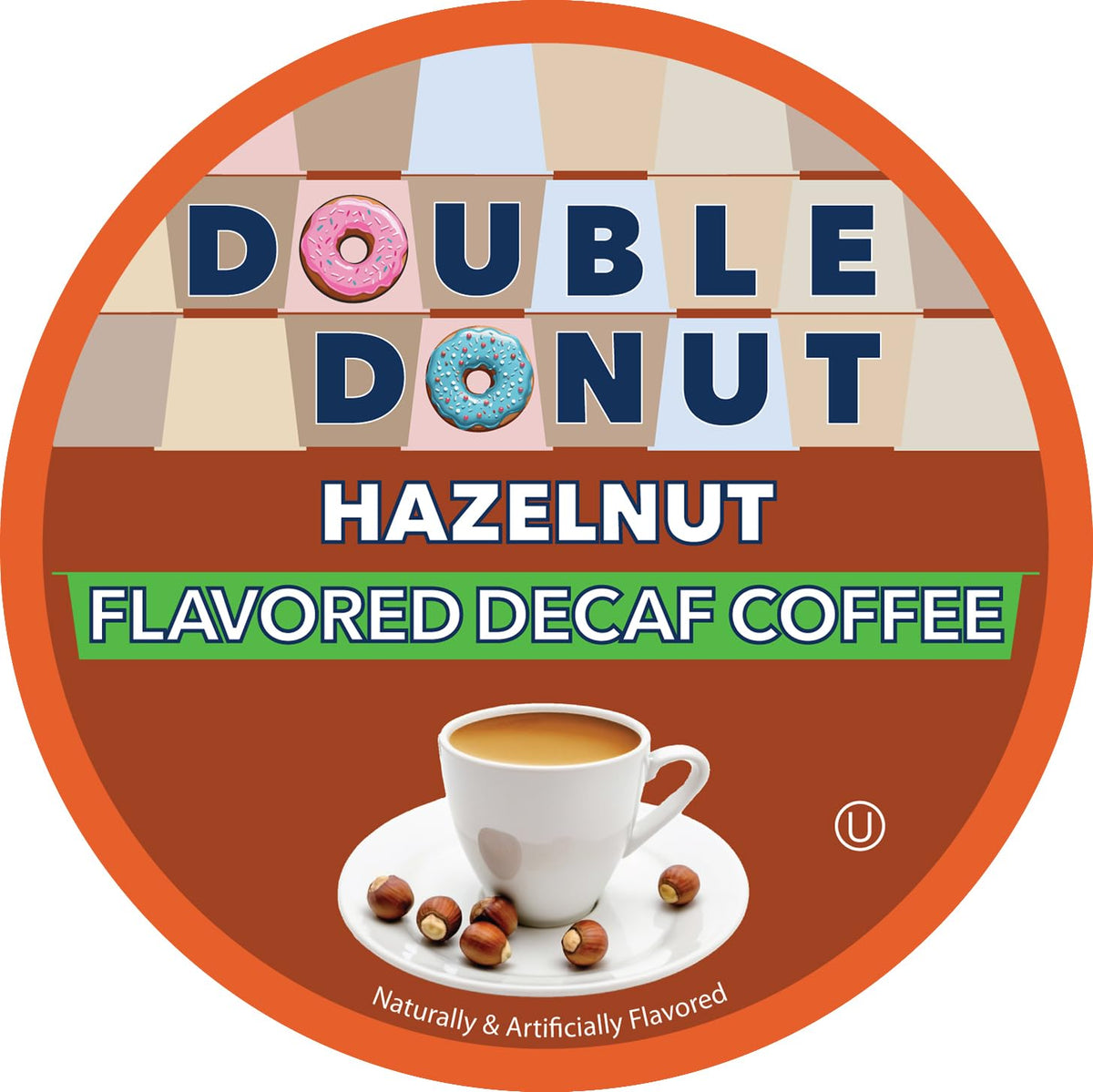 Hazelnut decaf pod close-up with smooth aroma for daily enjoyment.