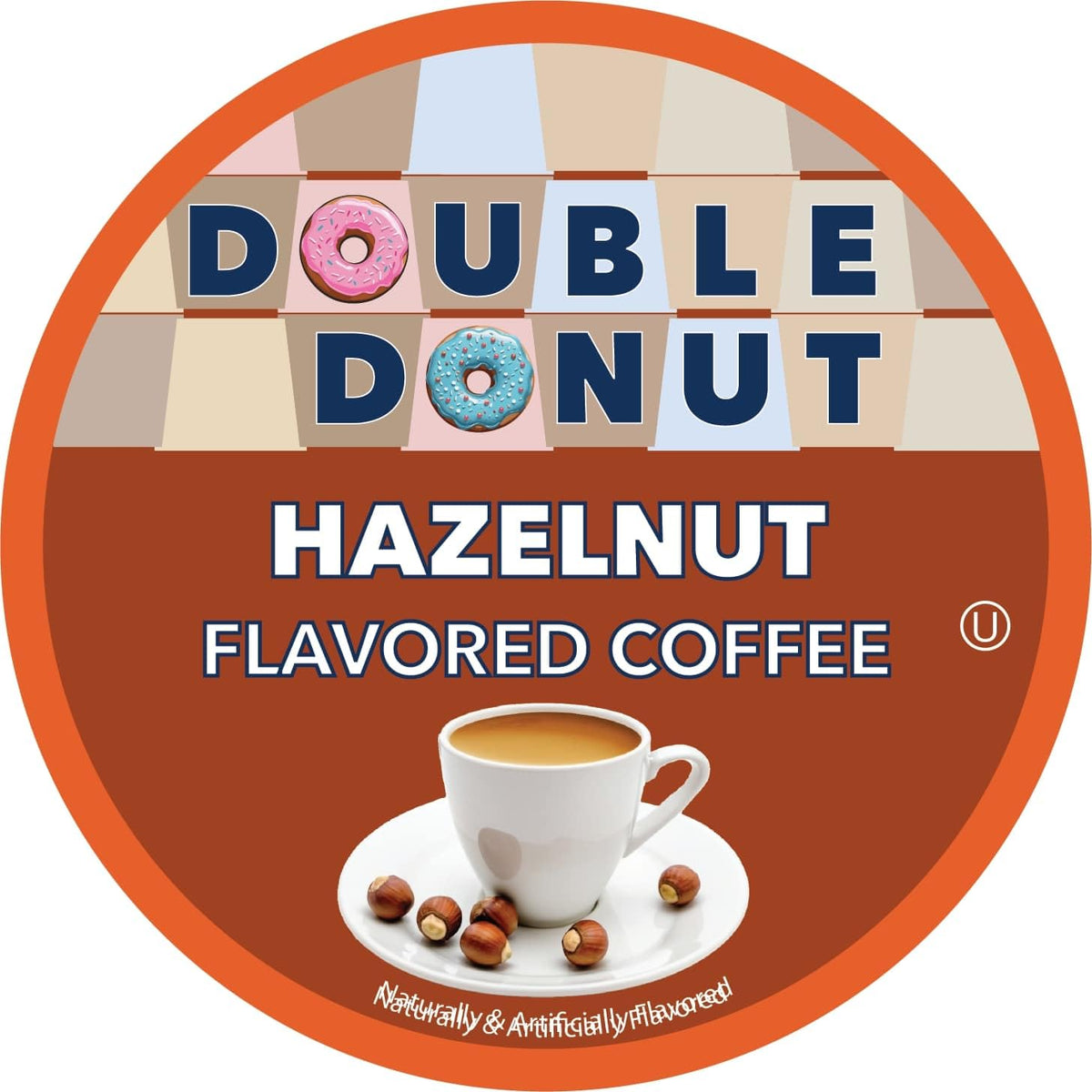 Double Donut Coffee hazelnut pods with warm aroma for a cozy morning cup.