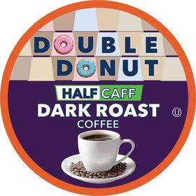 Double Donut Coffee Keurig-compatible pods deliver bold flavor with convenient single-serve brews.