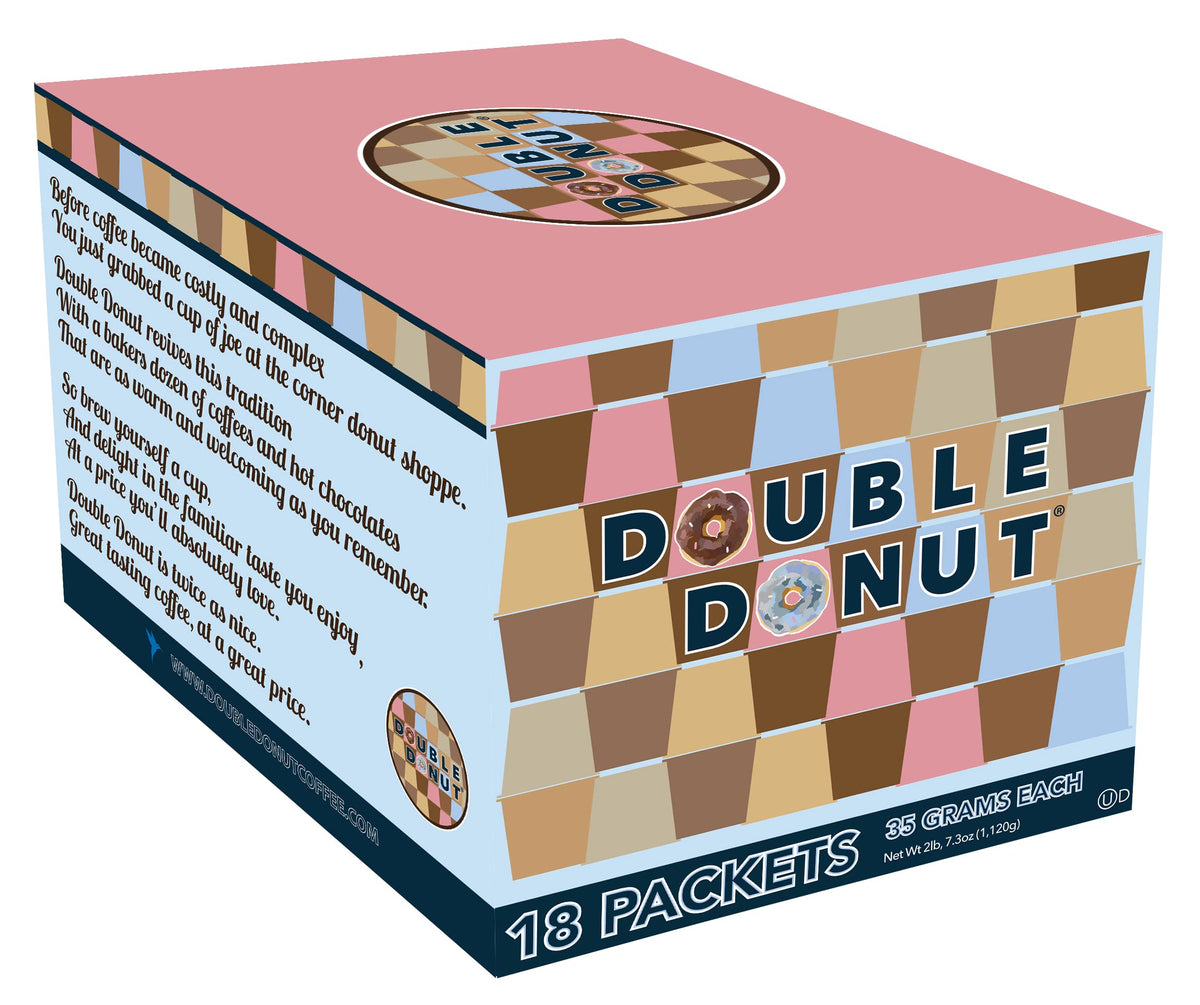 Double Donut Coffee Kosher-certified hot chocolate packets for the family.