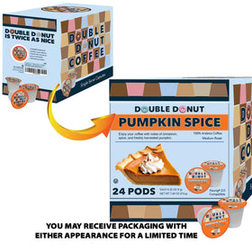 Gluten-free and keto-friendly Double Donut pumpkin spice pods.