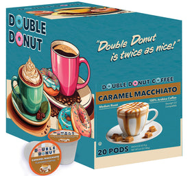 Eco-friendly Double Donut recyclable pod for sustainable coffee moments.