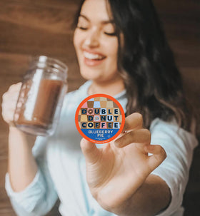 Recyclable Double Donut pods highlighting eco-friendly packaging and flavorful blends.