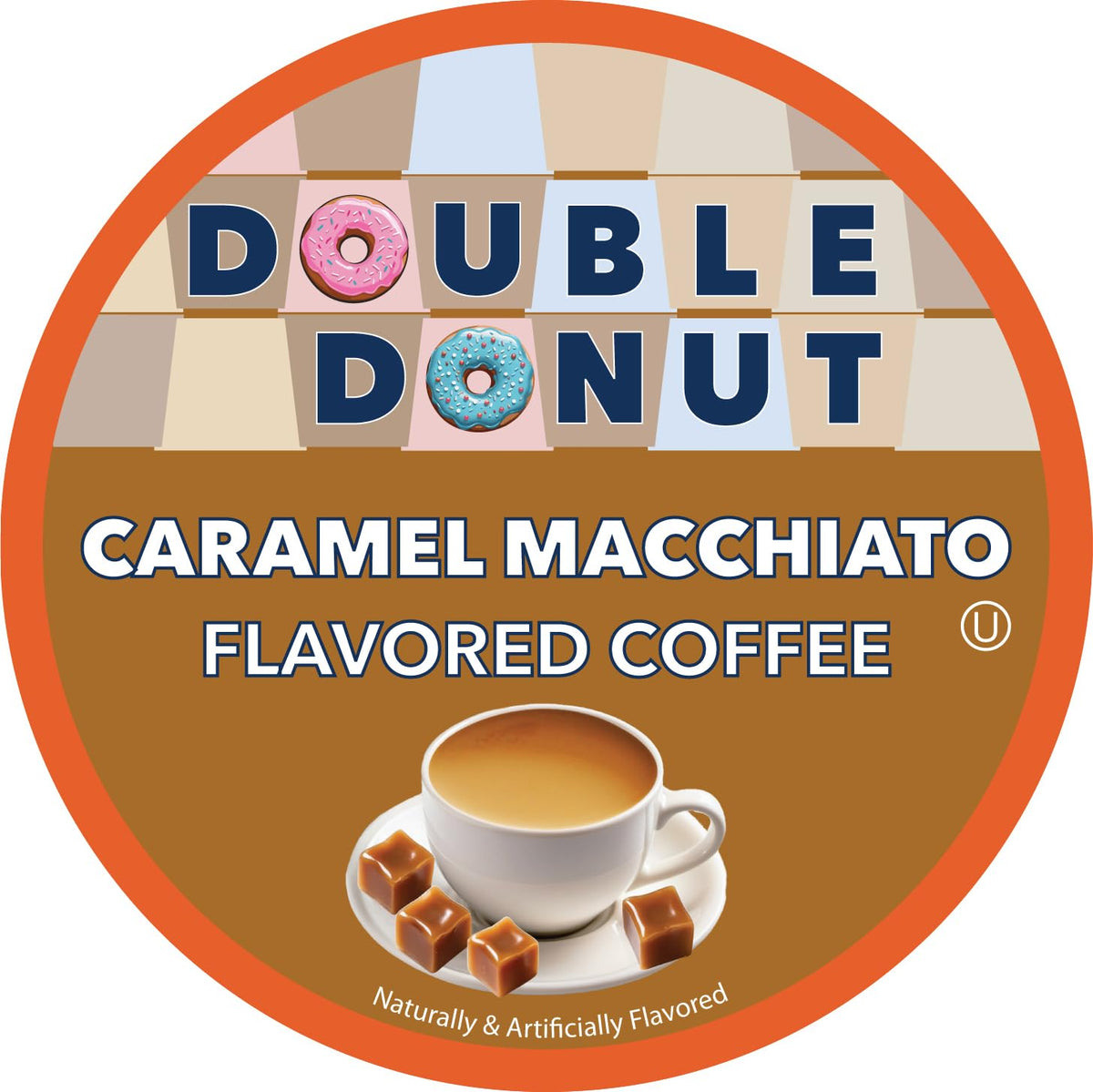 Double Donut Keurig-compatible pods ready for easy single-serve use.