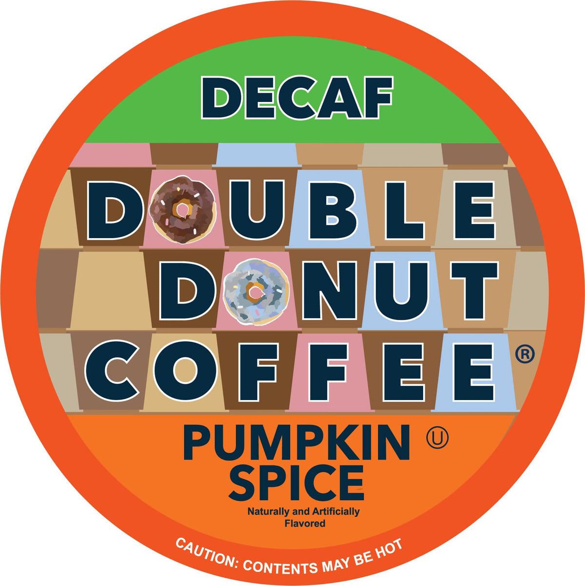 Double Donut pumpkin spice decaf pods for Keurig brew rich autumn flavor