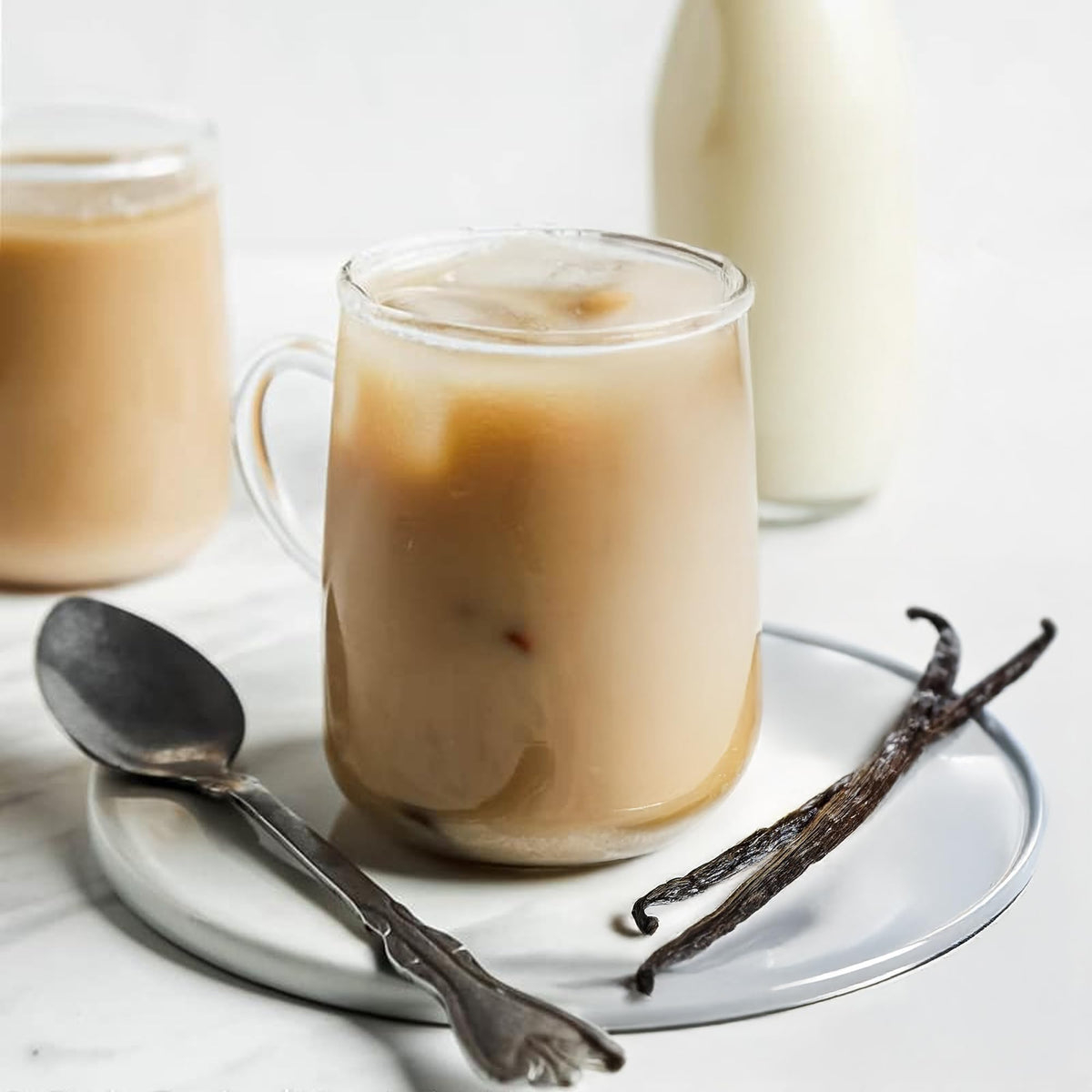 Front label of Double Donut Vanilla Chai Latte Pods showing flavor mix