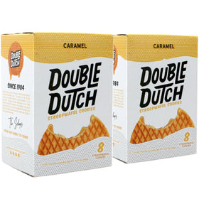 Double Dutch Stroopwafel Cookies caramel flavor close-up, rich caramel notes accompany coffee.