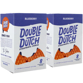 Double Dutch Stroopwafels blueberry flavor close-up, fruity note