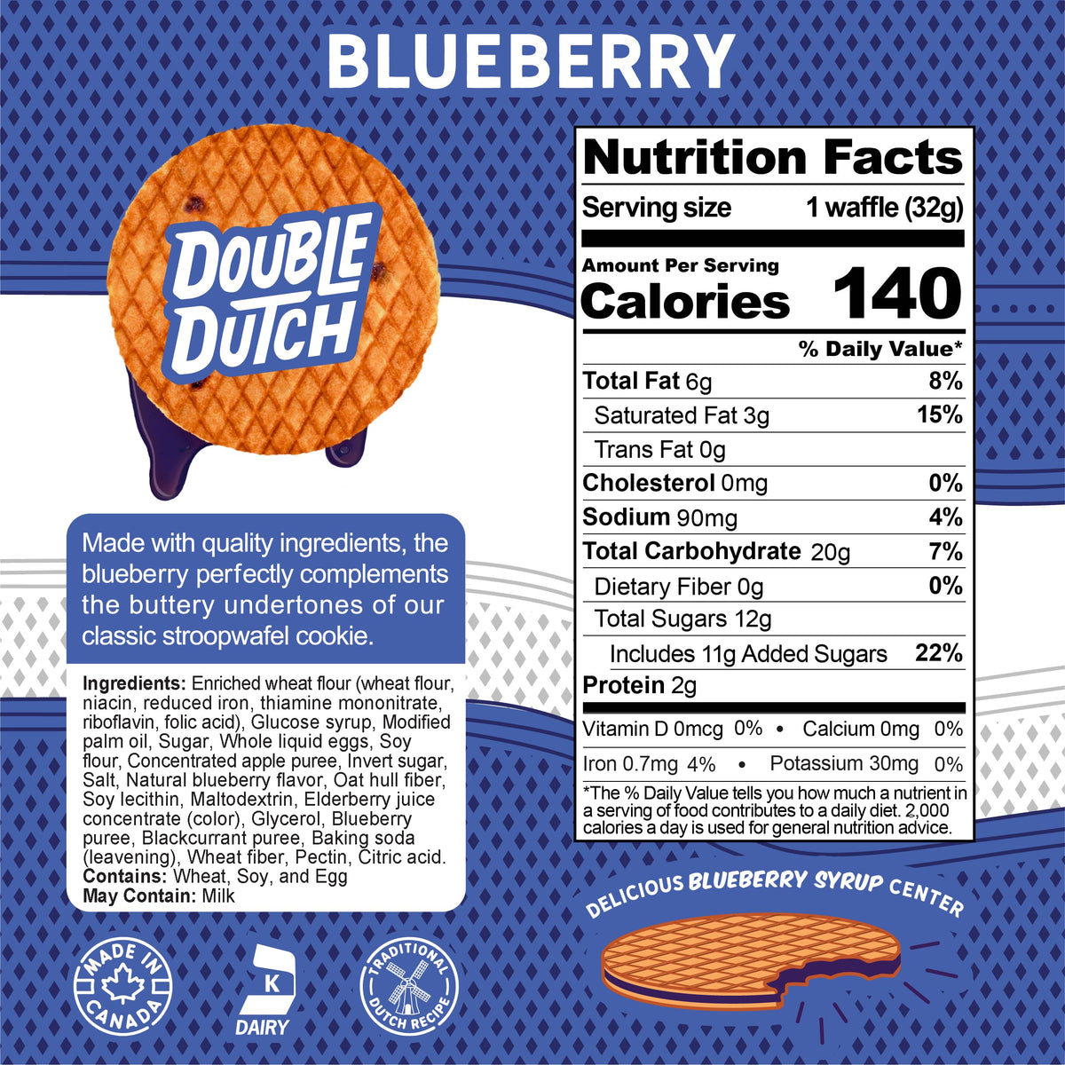 Double Dutch Stroopwafels chocolate salted caramel flavor, indulgent bite