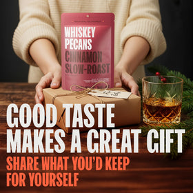 Double Neat Gourmet Gift Pack for bourbon lovers and snack enthusiasts.