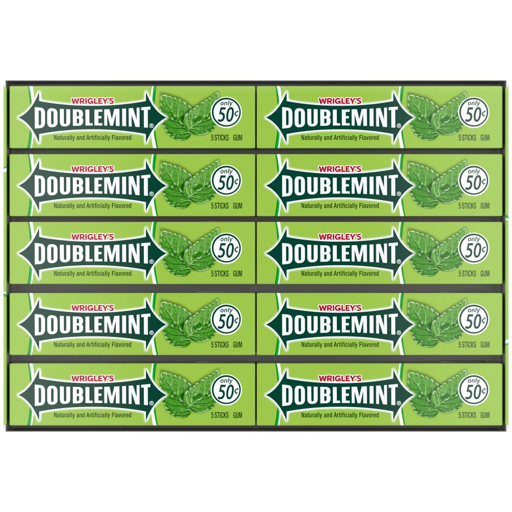 Doublemint bulk pack 40 sticks front view, ready for quick mint refresh.