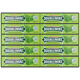 Doublemint bulk pack 40 sticks front view, ready for quick mint refresh.