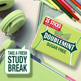 Doublemint mega pack on shelf suggests convenient sharing moments