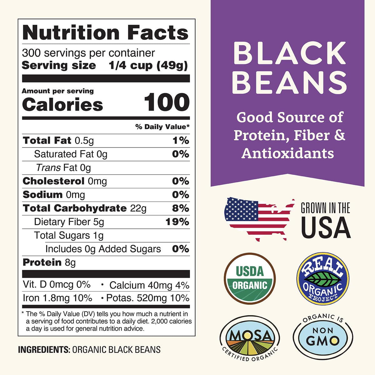 Doudlah Farms black beans highlighting plant-based protein in a recipe scene.