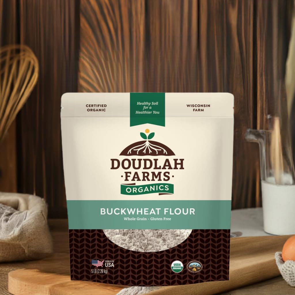 Regenerative farming backdrop for Doudlah Farms buckwheat cultivation and flour
