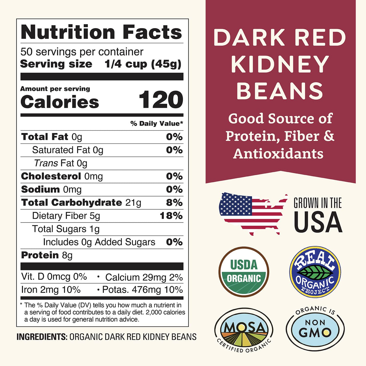 Doudlah Farms kidney beans close-up highlighting rich color and quality.