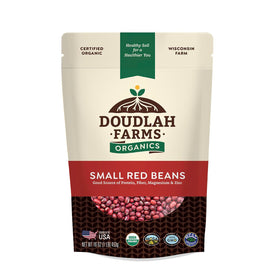 Doudlah Farms Organic Small Red Beans 1 lb bag for protein-rich meals