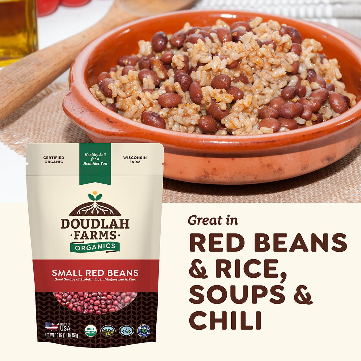 Doudlah Farms burrito filling with firm, hold-shape beans