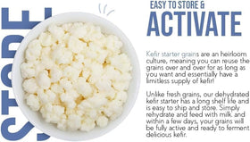 Dough Dough at home bottle with dairy-free milk illustrates versatile kefir making