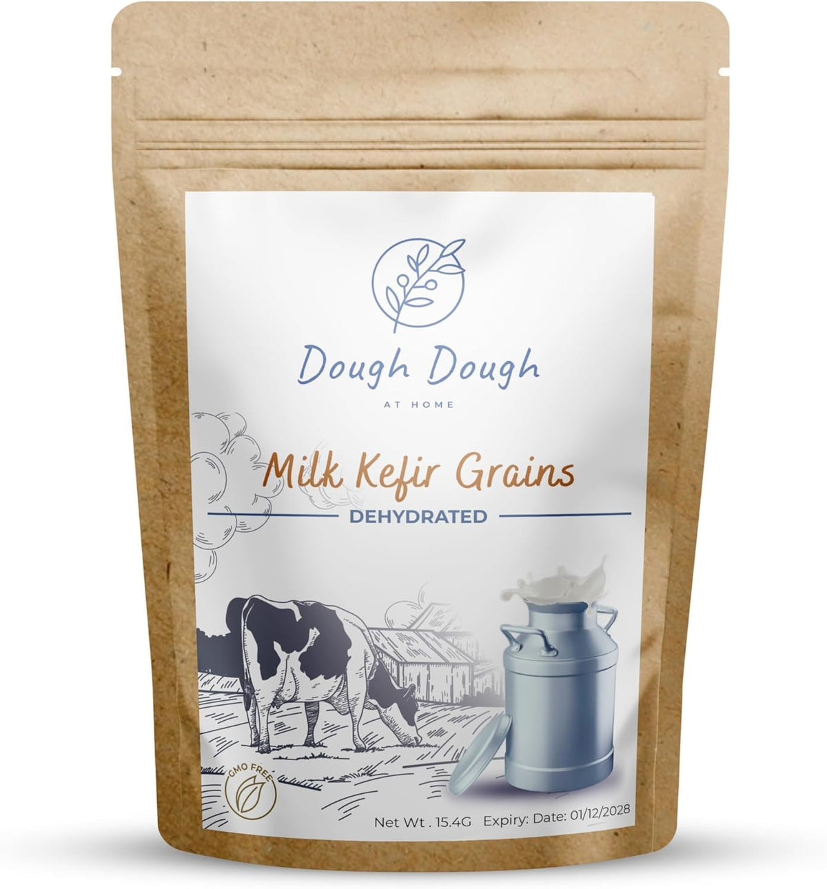 Dough Dough at home Milk Kefir Starter Powder ready to mix for probiotic kefir