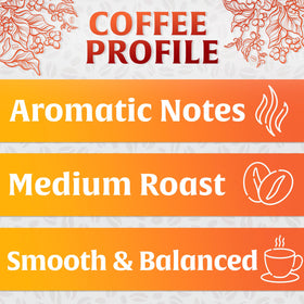 Cup of Aroma Rood coffee showcasing rich aroma.