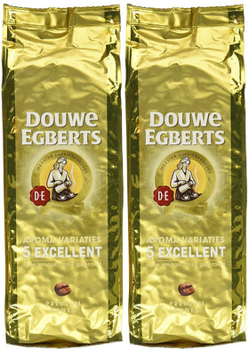 Douwe Egberts Excellent Aroma whole bean coffee pack shown for bean-to-cup machines.