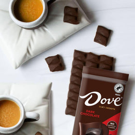 Assorted flavors in the DOVE collection including vanilla and raspberry rosé