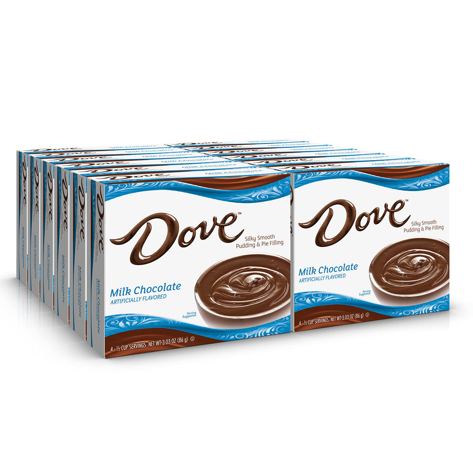 Dove Milk Chocolate Pudding Mix Box for quick dessert prep