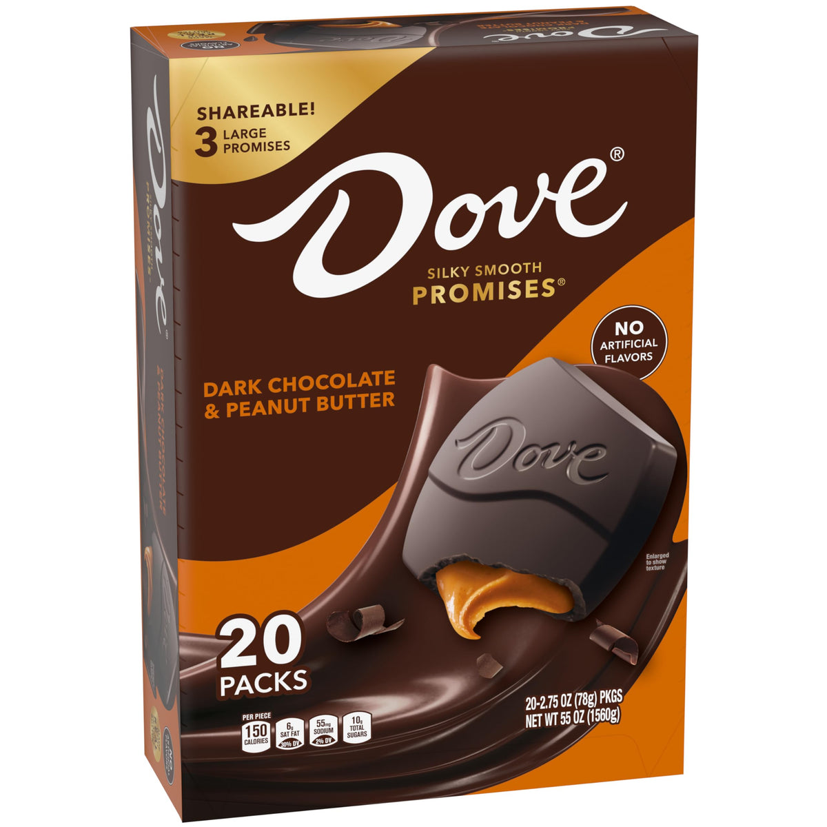 Dove Promises bulk dark chocolate peanut butter candies for sharing.