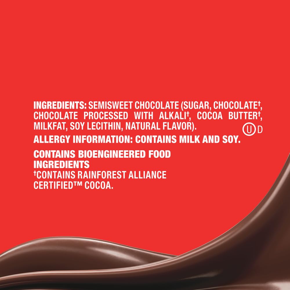 Close-up of assorted dark chocolate pieces from Dove Promises