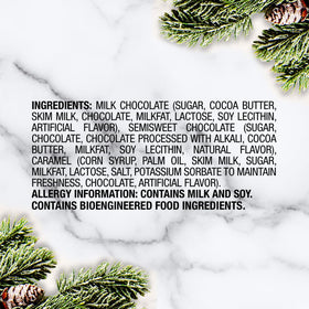 Dove Promises wrappers brighten gingerbread houses and dessert toppers.