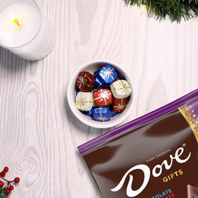 Dove Promises pairs well with hot chocolate for cozy afternoons.