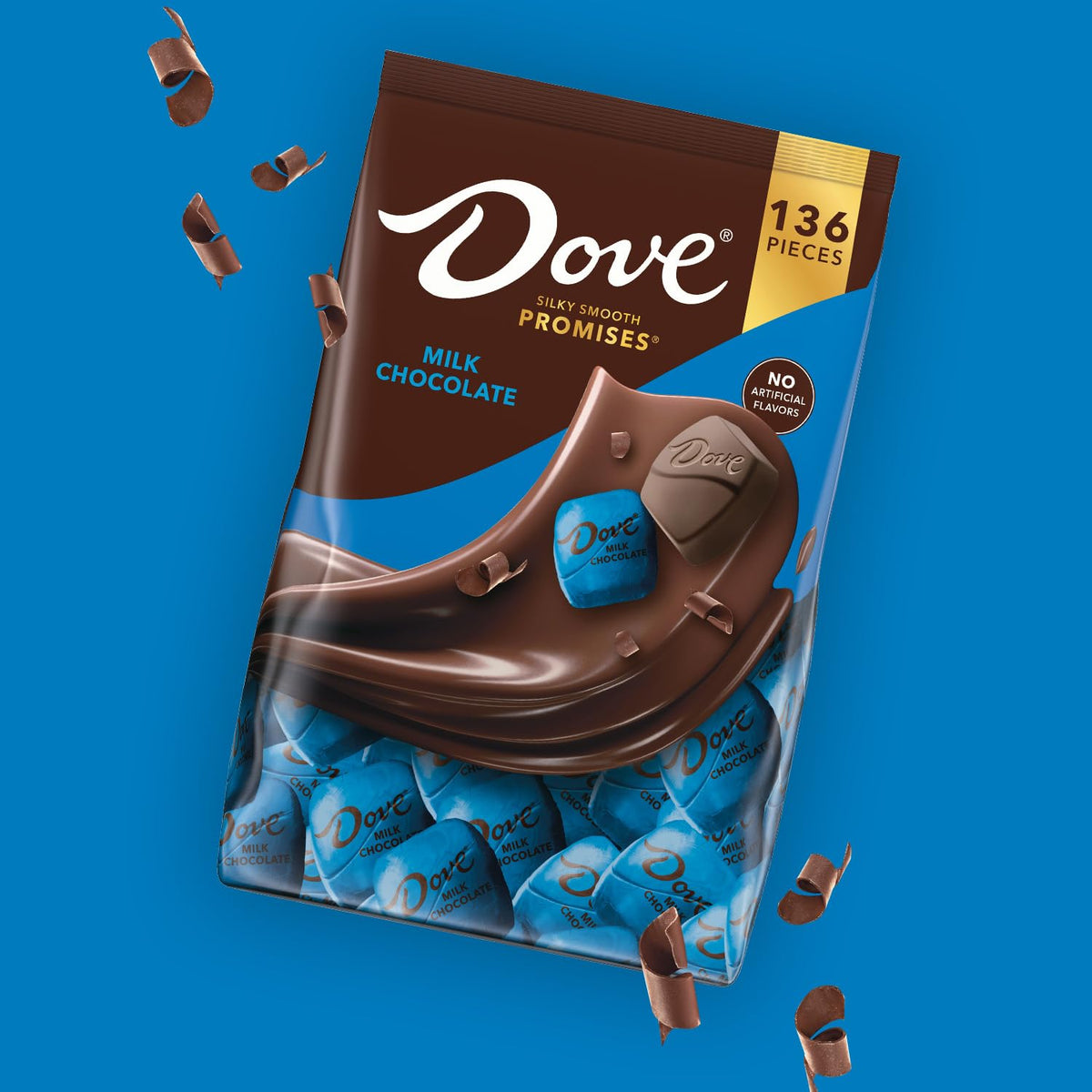 Dove Promises milk chocolate wrapped with messages inside, ideal for gifting.