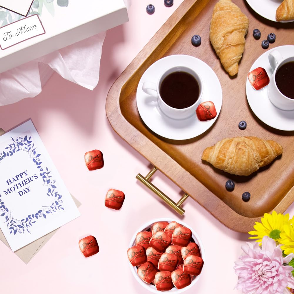 Mother's Day brunch board featuring Dove Promises chocolates