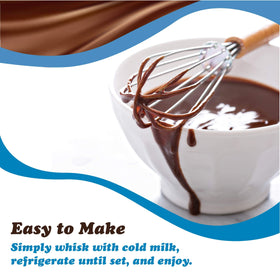 Dove Pudding Mix with Cold Milk whisk to creamy pudding
